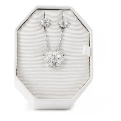 Swarovski Schmuckset Halskette und Ohrringe Idyllia 5691486 Silberfarben