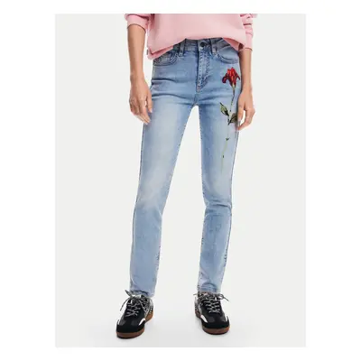 Desigual Jeans Aina 24WWDD19 Blau Skinny Fit