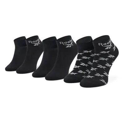 Reebok 3er-Set hohe Unisex-Socken Cl Fo Ankle Sock 3P GG6675 Schwarz