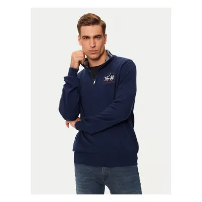 La Martina Pullover ZMS314 YW120 Dunkelblau Regular Fit