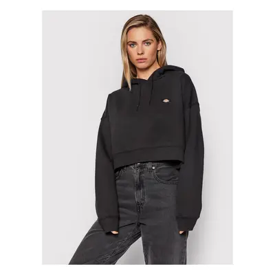 Dickies Sweatshirt Oakport DK0A4XJTBLK Schwarz Cropped Fit