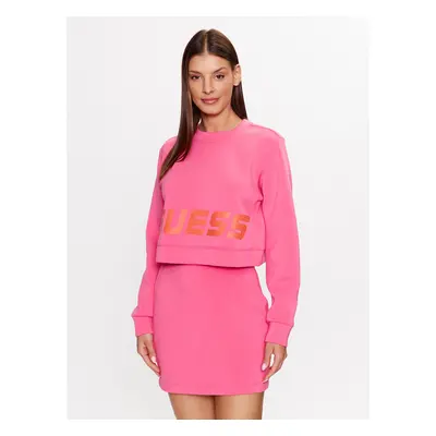 Guess Sweatshirt V3YQ02 K7UW2 Rosa Oversize