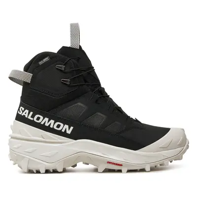 Salomon Trekkingschuhe Crosstrak Powder Waterproof L47569700 Schwarz