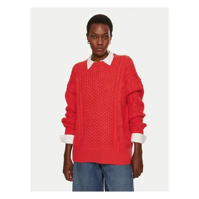 STAUD Pullover Tracy R24P3117CA Rot Oversize