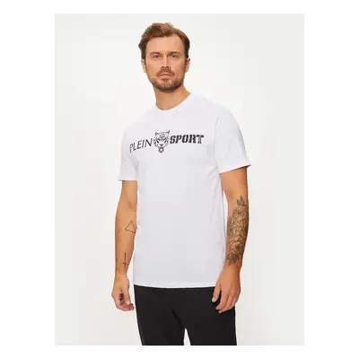 Plein Sport T-Shirt AADC MTK7197 SJY001N Weiß Regular Fit