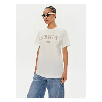 Pinko T-Shirt Tiramisu 104269 Weiß Reglan Fit