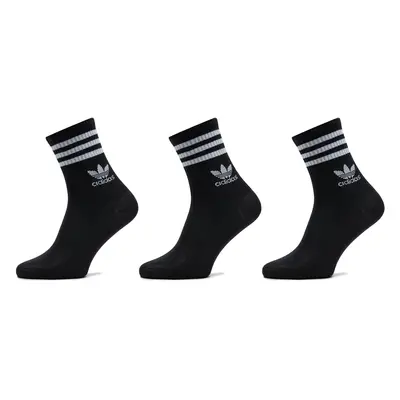 Adidas 3er-Set hohe Unisex-Socken Mid Cut Crew IL5022 Schwarz