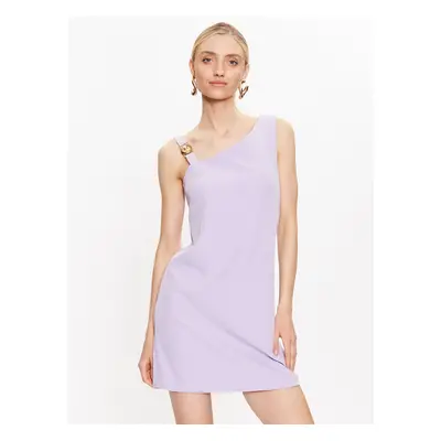 Just Cavalli Sommerkleid 74PBO935 Violett Regular Fit