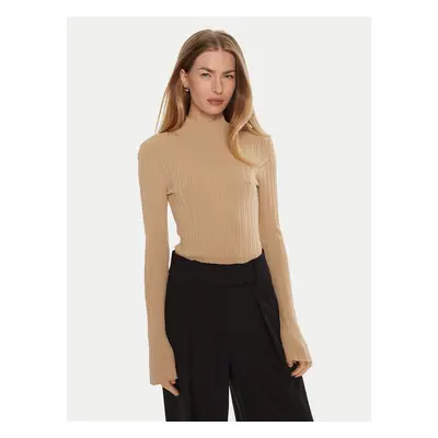 IVY OAK Rollkragenpullover Kylie IO113143 Beige Slim Fit