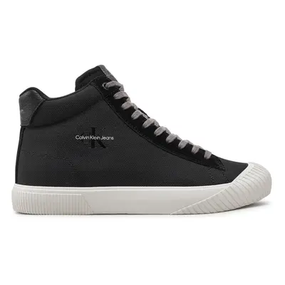 Calvin Klein Jeans Sneakers aus Stoff Skater Vulc Mid Mtr YM0YM00999 Schwarz