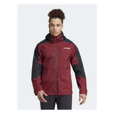 Adidas Outdoor-Jacke Terrex Xploric RAIN.RDY Hiking IB4266 Dunkelrot Regular Fit