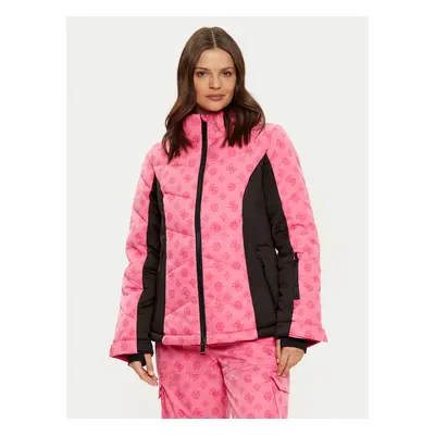 Guess Skijacke W4PL3N WH0K0 Rosa Regular Fit