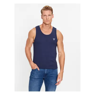 Guess Tank-Top U97M02 K6YW1 Dunkelblau Regular Fit