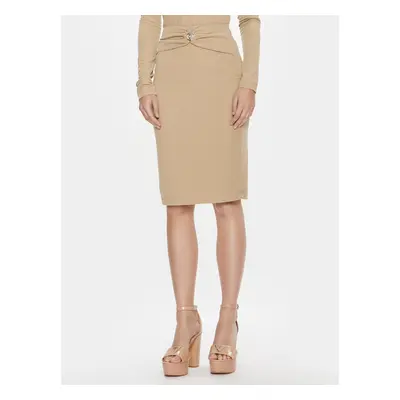 Guess Minirock W4RD81 KAQL2 Beige Bodycon Fit