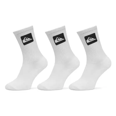 Quiksilver 3er-Set hohe Unisex-Socken EQYAA04071 Weiß