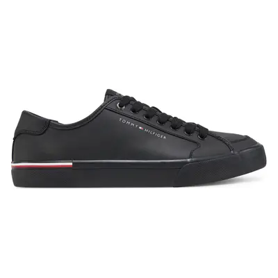 Tommy Hilfiger Sneakers Core Corporate Vulc Leather FM0FM05399 Schwarz