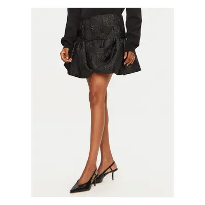 ROTATE Minirock 113602100 Schwarz Slim Fit