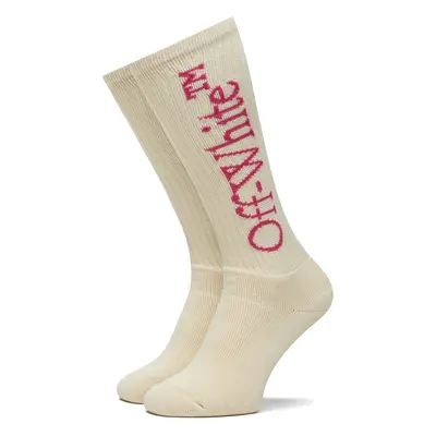 Off-White Hohe Herrensocken OWRA003S23KNI0010432 Écru