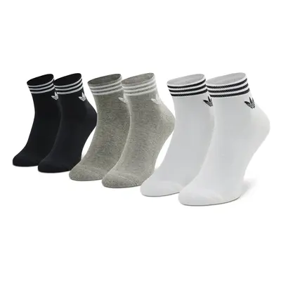 Adidas 3er-Set niedrige Unisex-Socken Trefoil Ankle HC9550 Grau