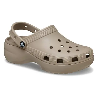 Crocs Pantoletten Classic Platform Clog 206750 Beige