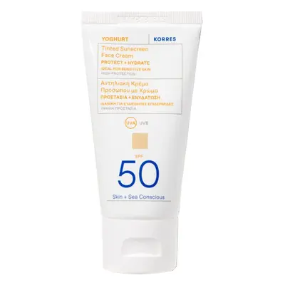 Korres Yoghurt Getönte Sonnencreme für das Gesicht 50 ml SPF50