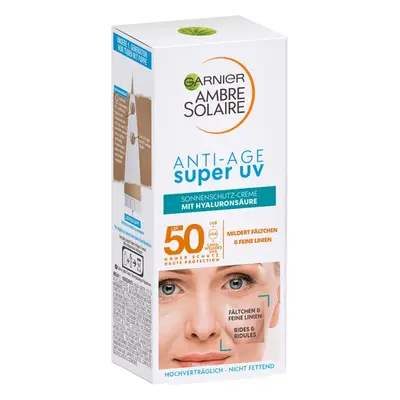 Garnier Ambre Solaire Super UV Sonnenschutz-Creme Anti-Age LSF 50+ Sonnencreme 50ml