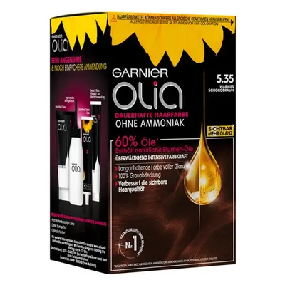 Garnier Olia dauerhafte Haarfarbe 5.35 Warmes Schokobraun Coloration 1Stk