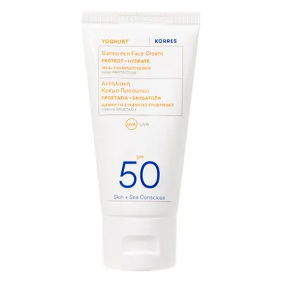 Korres Yoghurt Sonnencreme für das Gesicht 50 ml SPF50