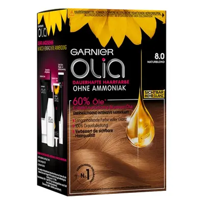 Garnier Olia dauerhafte Haarfarbe 8.0 Naturblond Coloration 1Stk