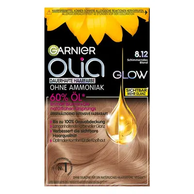 Garnier Olia Glow dauerhafte Haarfarbe 8.12 Schimmerndes Blond Coloration 1Stk