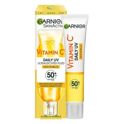 Garnier SkinActive Vitamin C Daily UV Ultraleichtes Fluid Invisible LSF 50+ Gesichtsfluid 40ml