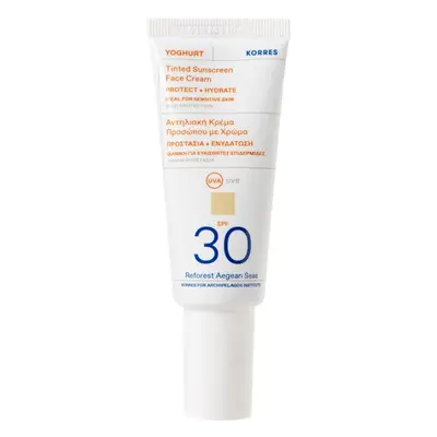 Korres Yoghurt Getöntes Sonnencreme-Gel für das Gesicht SPF 30 40 ml