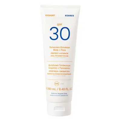 Korres Yoghurt Sonnenschutz-Emulsion Für Körper Und Gesicht Spf30 250ml