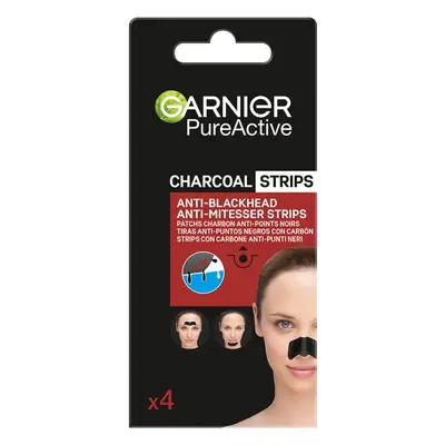 Garnier PureActive Charcoal Strips Anti-Mitesser Gesichtsmaske 1Stk