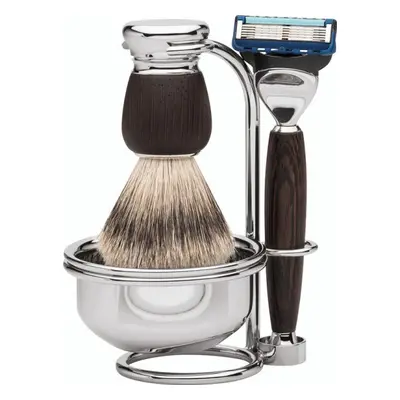 Erbe Shaving Shop Premium Design MILANO Rasiergarnitur mit Seifenschale Silberspitz & Fusion Wen