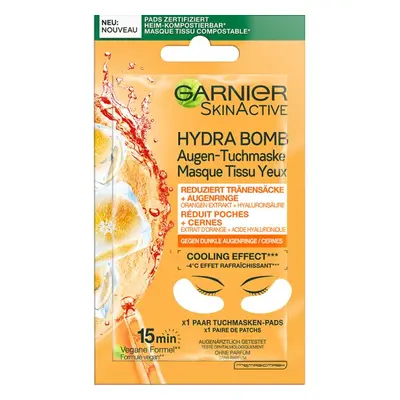 Garnier SkinActive Hydra Bomb Augen-Tuchmaske Orangen-Extrakt Augenpads 6ml