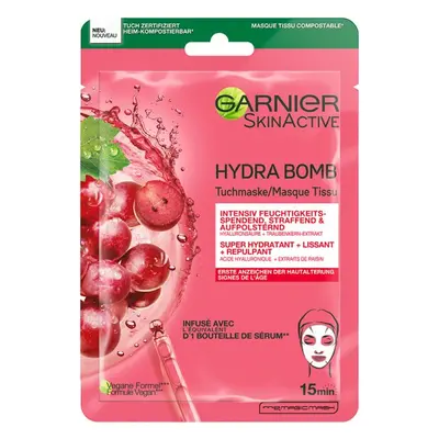 Garnier SkinActive Hydra Bomb Tuchmaske Traubenkern-Extrakt Tuchmaske 28g