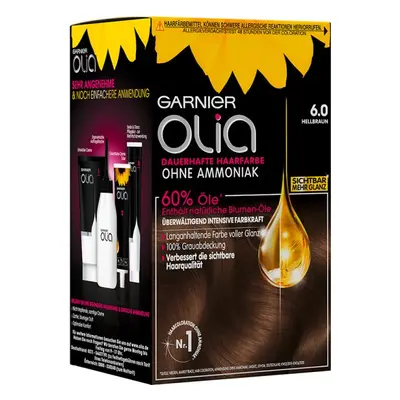 Garnier Olia dauerhafte Haarfarbe 6.0 Hellbraun Coloration 1Stk