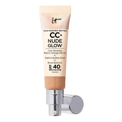 Cremige Make-up Grundierung It Cosmetics CC+ Nude Glow Medium Tan Spf 40 32 ml