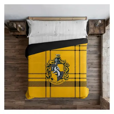 Bettdeckenbezug Harry Potter Classic Hufflepuff Bunt 175 Fäden 180 x 220 cm Einzelmatratze