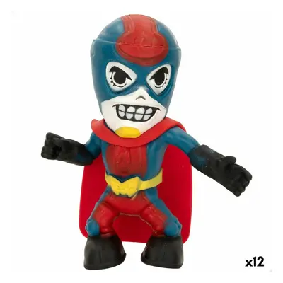 Actionfiguren Eolo Super Masked Pepper Man 14 x 15,5 x 5,5 cm Elastisch (12 Stück)