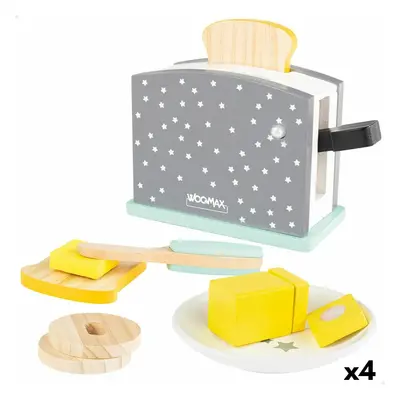 Spielzeug-Toaster Woomax 8 Stücke 19,5 x 12,5 x 8 cm (4 Stück)