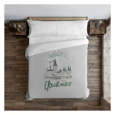 Bettdeckenbezug Harry Potter Hogwarts in Christmas Bunt 175 Fäden 260 x 240 cm King size