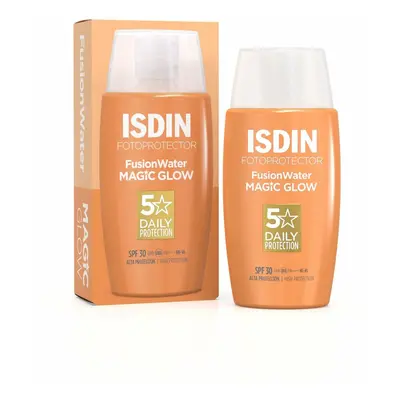 Sonnenschutzcreme für das Gesicht Isdin Fusion Water Magic Glow Spf 30 50 ml