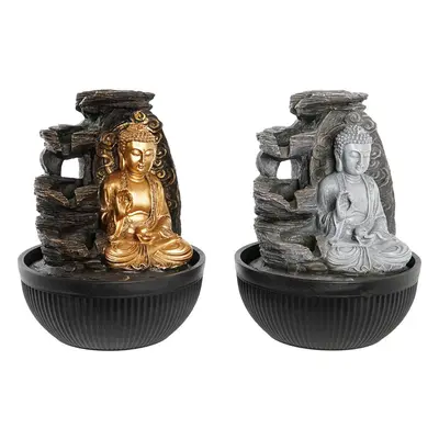 Brunnen DKD Home Decor 21 x 21 x 25 cm Buddha Harz Orientalisch (2 Einheiten)