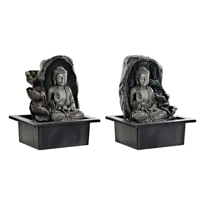 Gartenbrunnen DKD Home Decor 21 x 17,5 x 25 cm Buddha Harz Orientalisch (2 Stück)