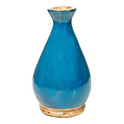 Vase Romimex Blau Keramik 15 x 25 x 15 cm