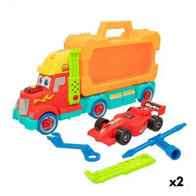 Pkw-Transporter Lkw Colorbaby 43 x 23,5 x 10,5 cm (2 Stück)