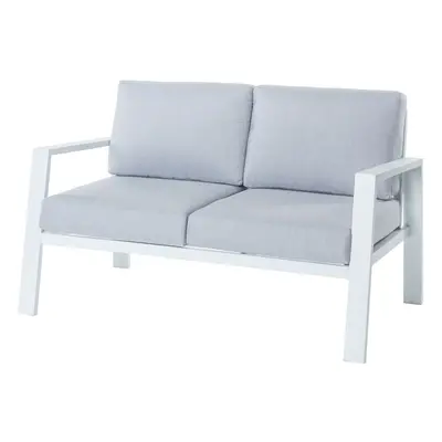 2-Sitzer Sofa Thais Weißaluminium 132,20 x 74,80 x 73,30 cm