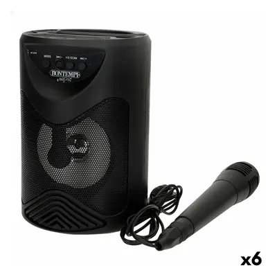 Lautsprecher mit Karaoke Mikrofon Bontempi 6 Stück